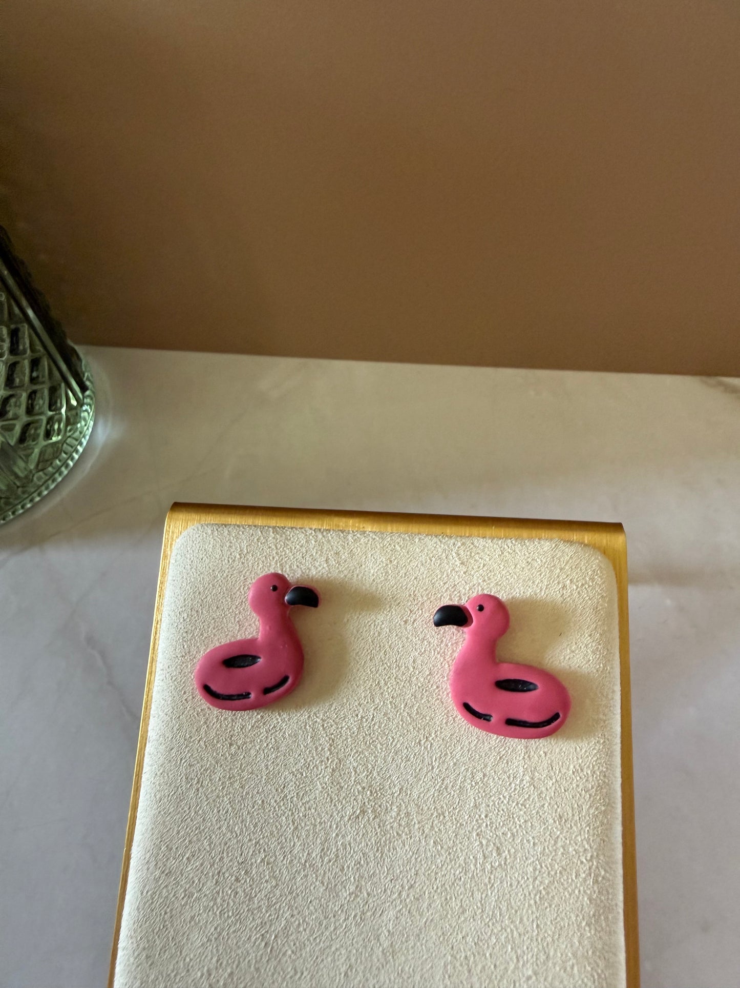 Flamingo Floatie Studs