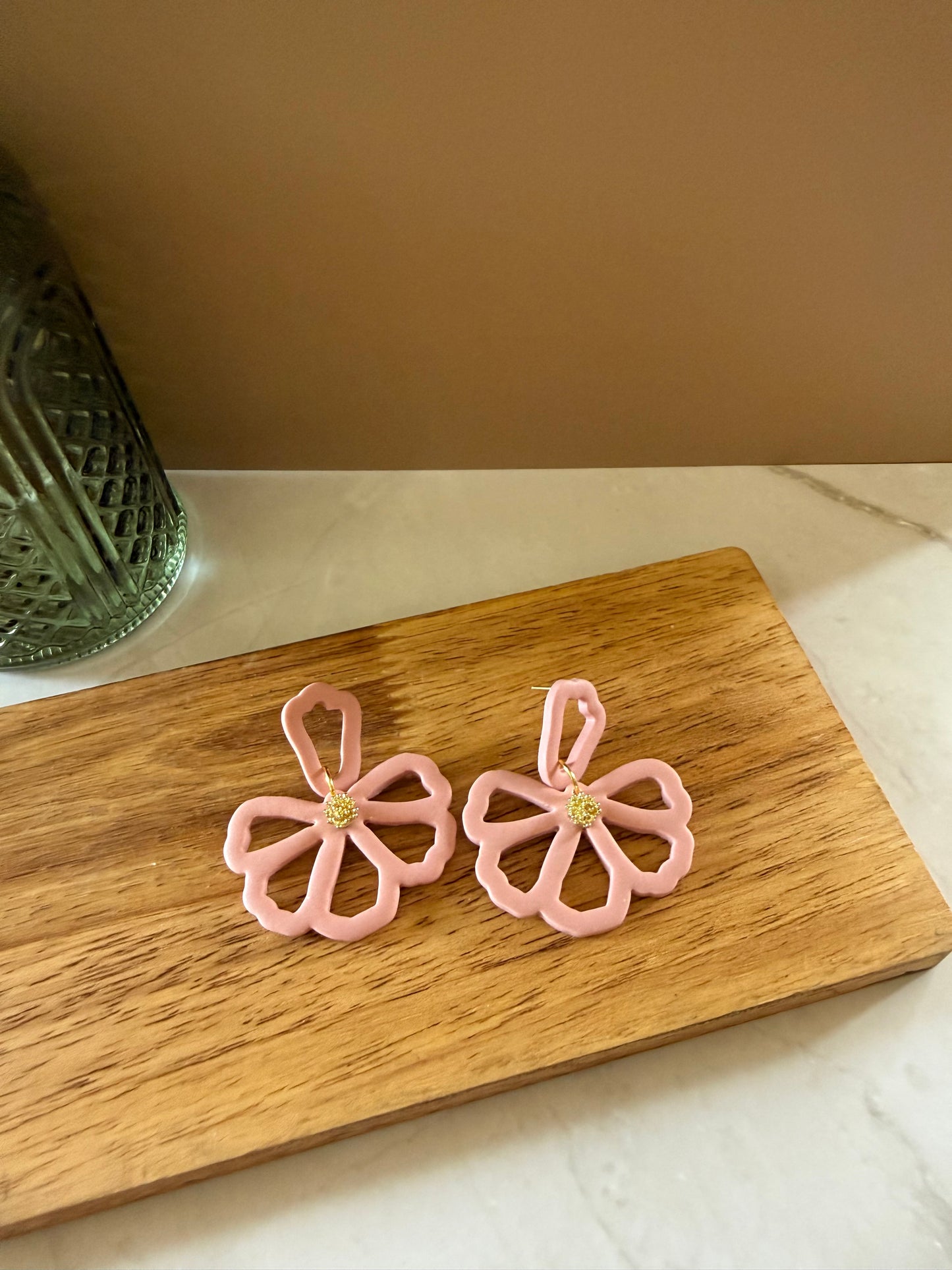 Flower Outline Dangles