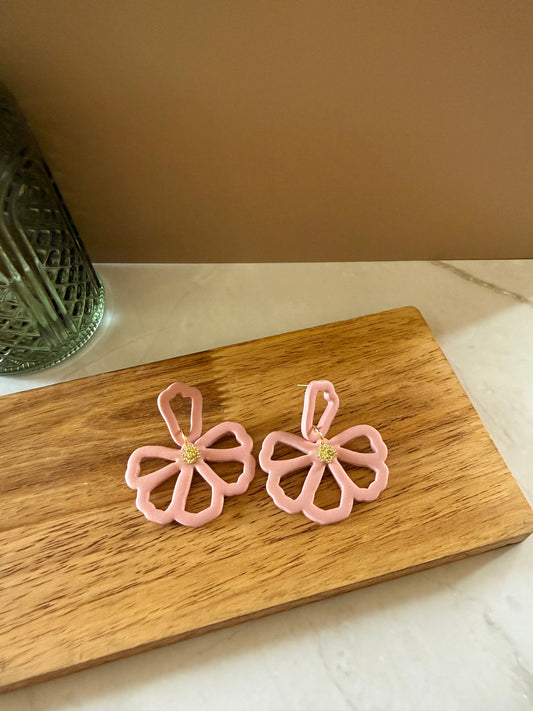 Flower Outline Dangles