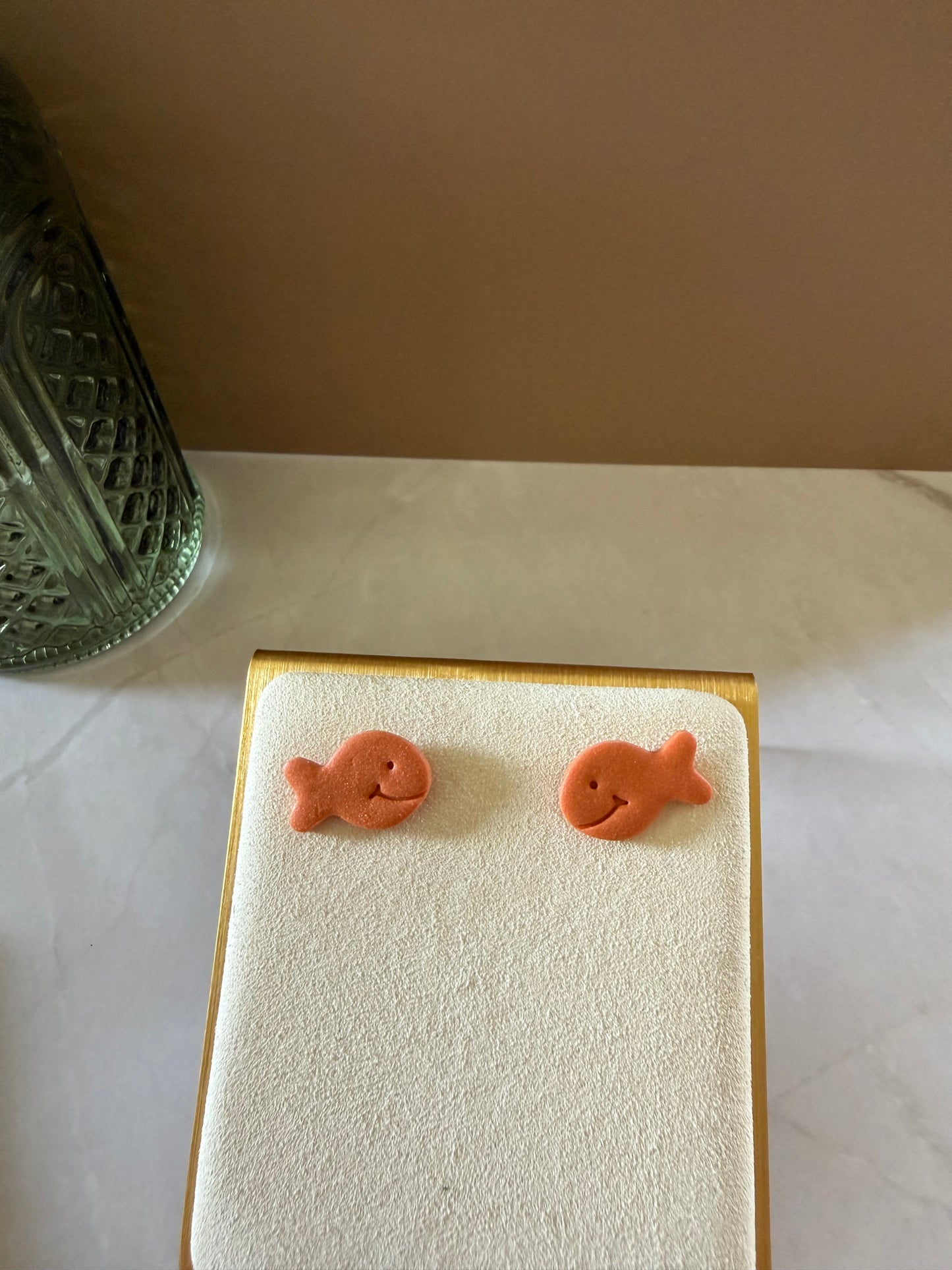 Gold Cracker Studs