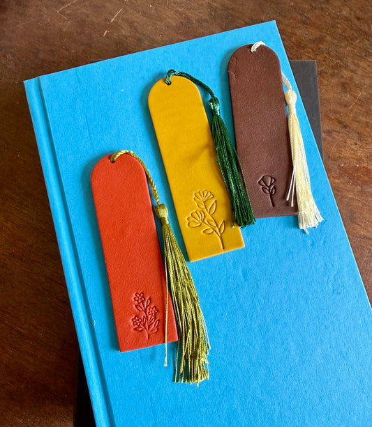 “Leather” Stamp Bookmark